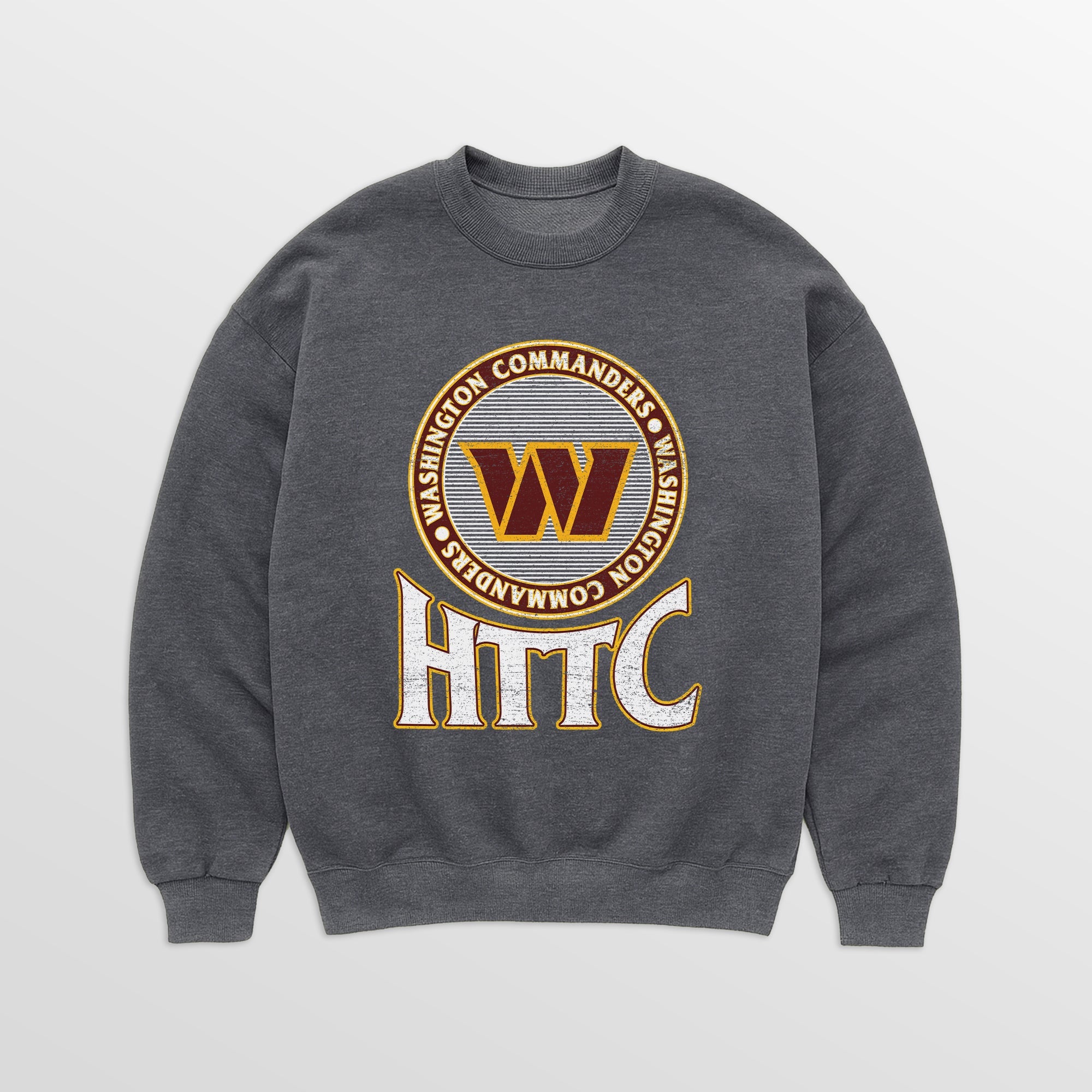 WASHINGTON COMMANDERS SATURDAY SEAL PREMIUM FLEECE DROP SHOULDER CREWNECK PULLOVER