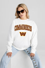 WASHINGTON COMMANDERS SWEET PLAY PREMIUM FLEECE PULLOVER