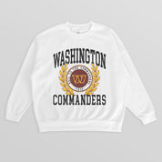 WASHINGTON COMMANDERS GOLD STANDARD PREMIUM FLEECE DROP SHOULDER CREWNECK PULLOVER