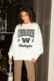 WASHINGTON COMMANDERS PEAK SEASON PREMIUM FLEECE CREWNECK PULLOVER