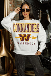 WASHINGTON COMMANDERS Sunday Drives Fleece Crewneck Pullover