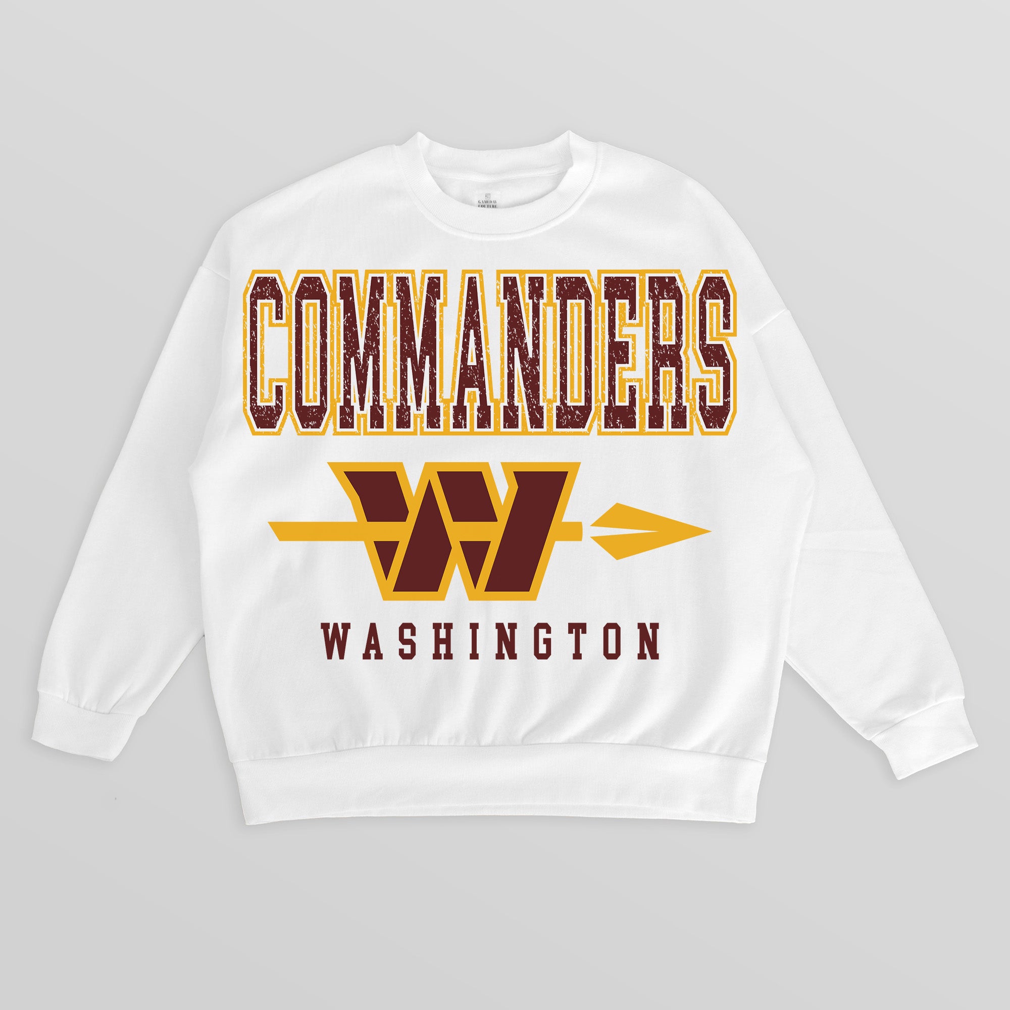 WASHINGTON COMMANDERS Sunday Drives Fleece Crewneck Pullover