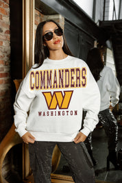 WASHINGTON COMMANDERS Sunday Drives Fleece Crewneck Pullover