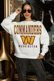 WASHINGTON COMMANDERS Sunday Drives Fleece Crewneck Pullover
