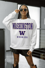 WASHINGTON HUSKIES FREESTYLE PREMIUM FLEECE CREWNECK PULLOVER