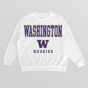 WASHINGTON HUSKIES FREESTYLE PREMIUM FLEECE CREWNECK PULLOVER