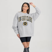 WISCONSIN-EAU CLAIRE BLUGOLDS TRADITION REFINED PREMIUM FLEECE CREWNECK PULLOVER
