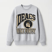 WAKE FOREST DEMON DEACONS GAME ON PREMIUM FLEECE DROP SHOULDER CREWNECK PULLOVER