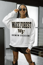 WAKE FOREST DEMON DEACONS FREESTYLE PREMIUM FLEECE CREWNECK PULLOVER