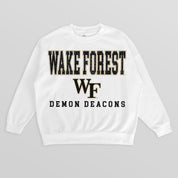 WAKE FOREST DEMON DEACONS FREESTYLE PREMIUM FLEECE CREWNECK PULLOVER