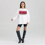 WISCONSIN BADGERS ALUMNI ERA PREMIUM DROP SHOULDER FLEECE CREWNECK PULLOVER