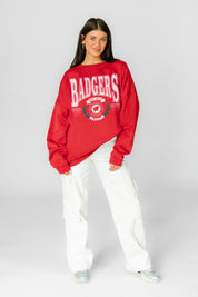 WISCONSIN BADGERS HONOR BOUND PREMIUM FLEECE CREWNECK PULLOVER