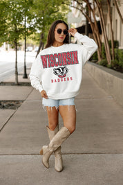 WISCONSIN BADGERS Freestyle Fleece Drop-Shoulder Pullover