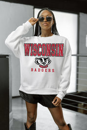 WISCONSIN BADGERS Freestyle Fleece Drop-Shoulder Pullover