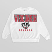 WISCONSIN BADGERS Freestyle Fleece Drop-Shoulder Pullover