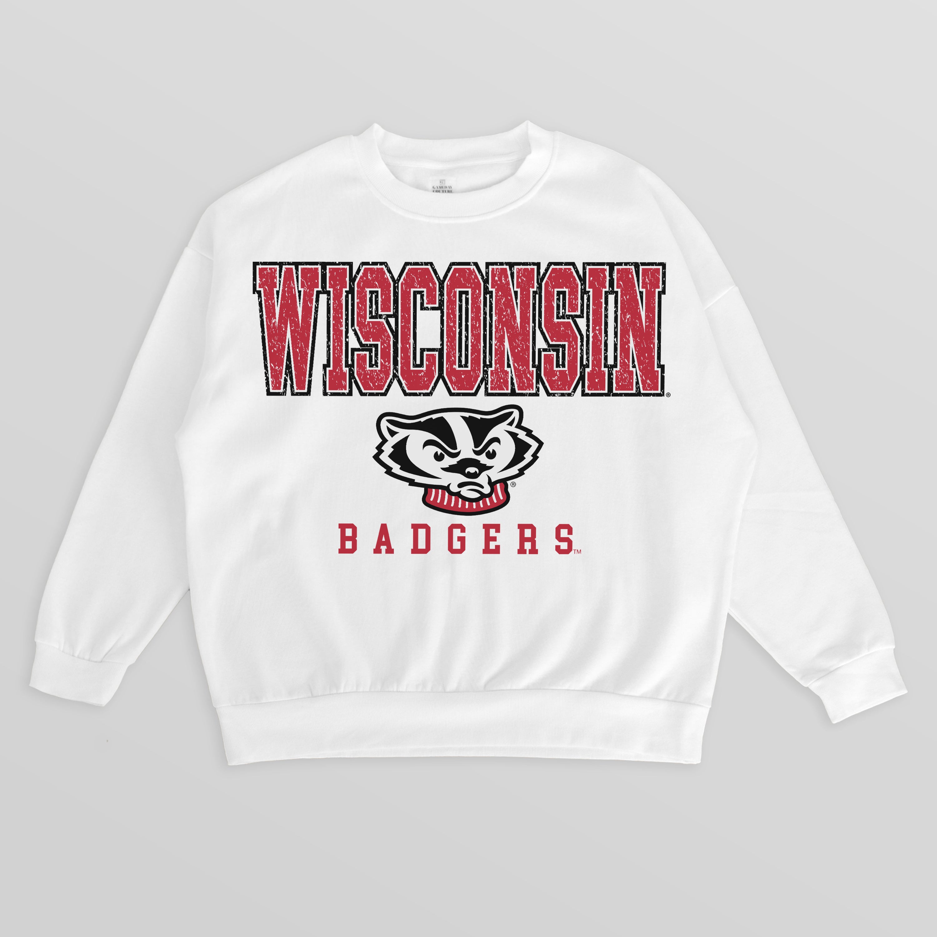 WISCONSIN BADGERS Freestyle Fleece Drop-Shoulder Pullover
