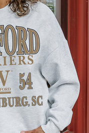 WOFFORD COLLEGE TERRIERS ALLEGIANCE PREMIUM FLEECE DROP SHOULDER CREWNECK PULLOVER