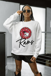 WINSTON-SALEM STATE RAMS WILD BREAKTHROUGH PREMIUM FLEECE CREWNECK PULLOVER