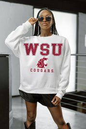 WASHINGTON STATE COUGARS Freestyle Fleece Drop-Shoulder Pullover