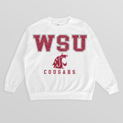 WASHINGTON STATE COUGARS Freestyle Fleece Drop-Shoulder Pullover