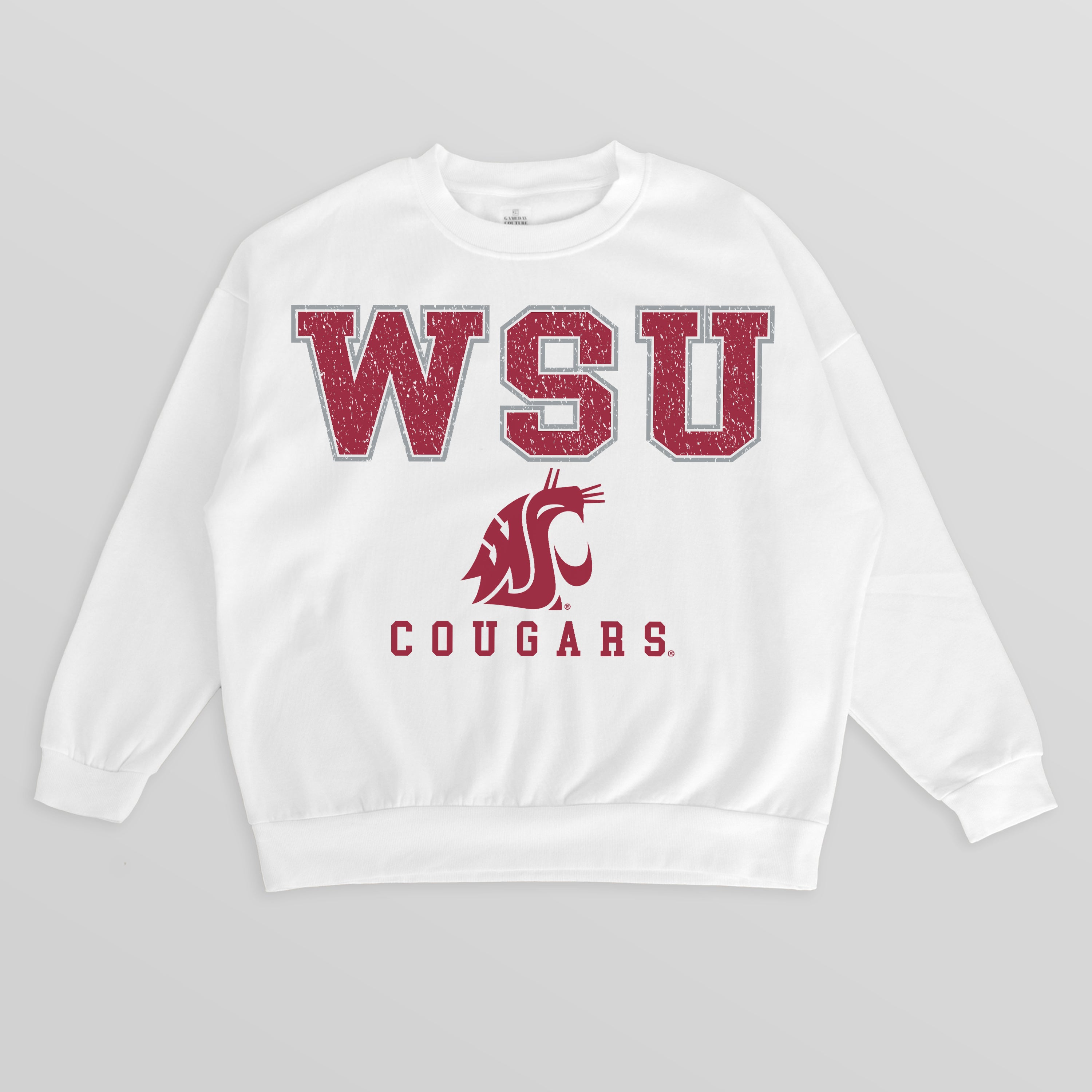 WASHINGTON STATE COUGARS Freestyle Fleece Drop-Shoulder Pullover