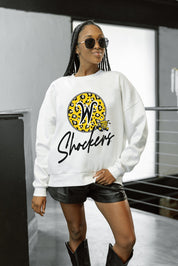 WICHITA STATE SHOCKERS WILD BREAKTHROUGH PREMIUM FLEECE CREWNECK PULLOVER
