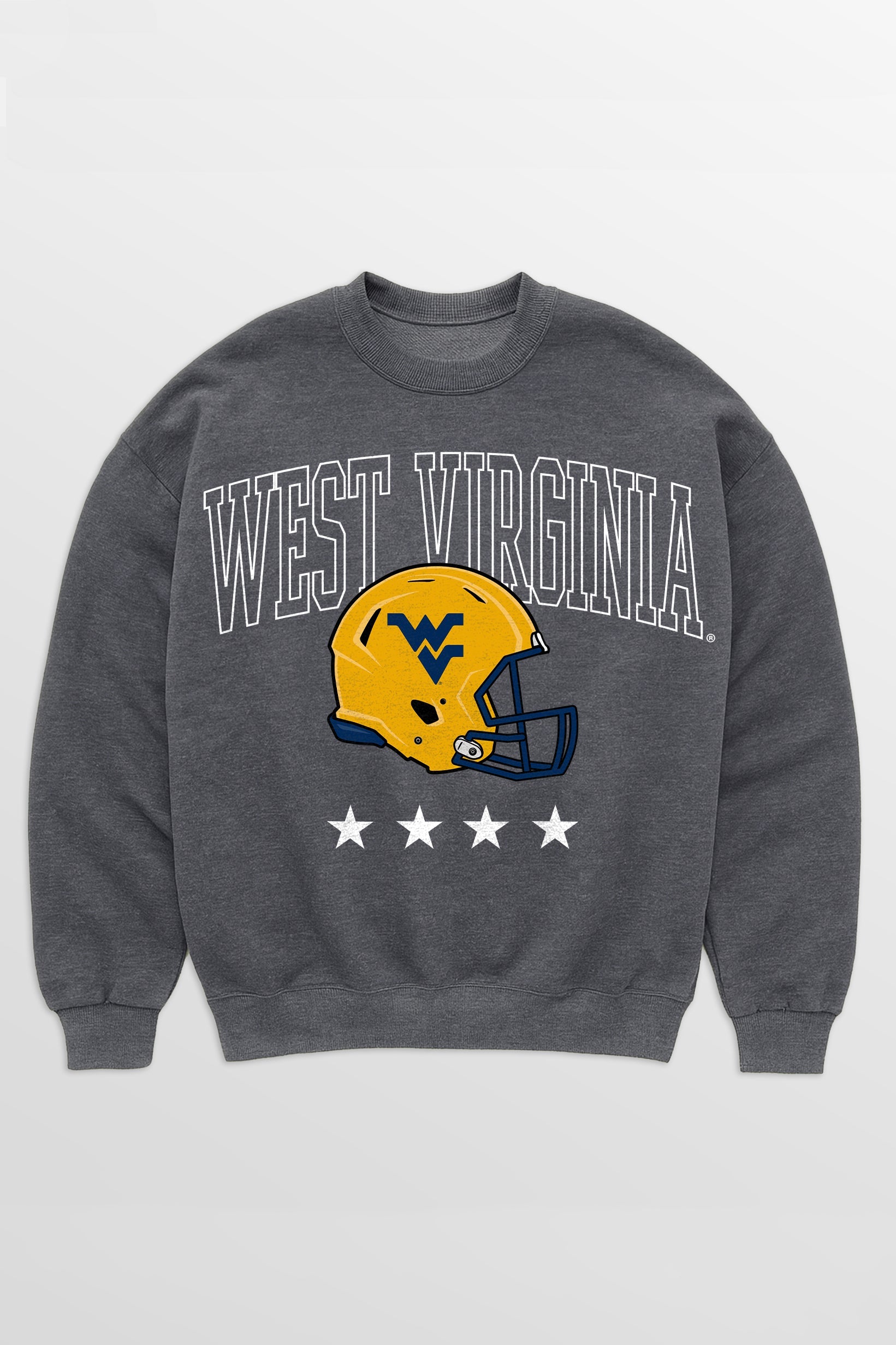 WEST VIRGINIA MOUNTAINEERS RISING STAR PREMIUM FLEECE CREWNECK PULLOVER