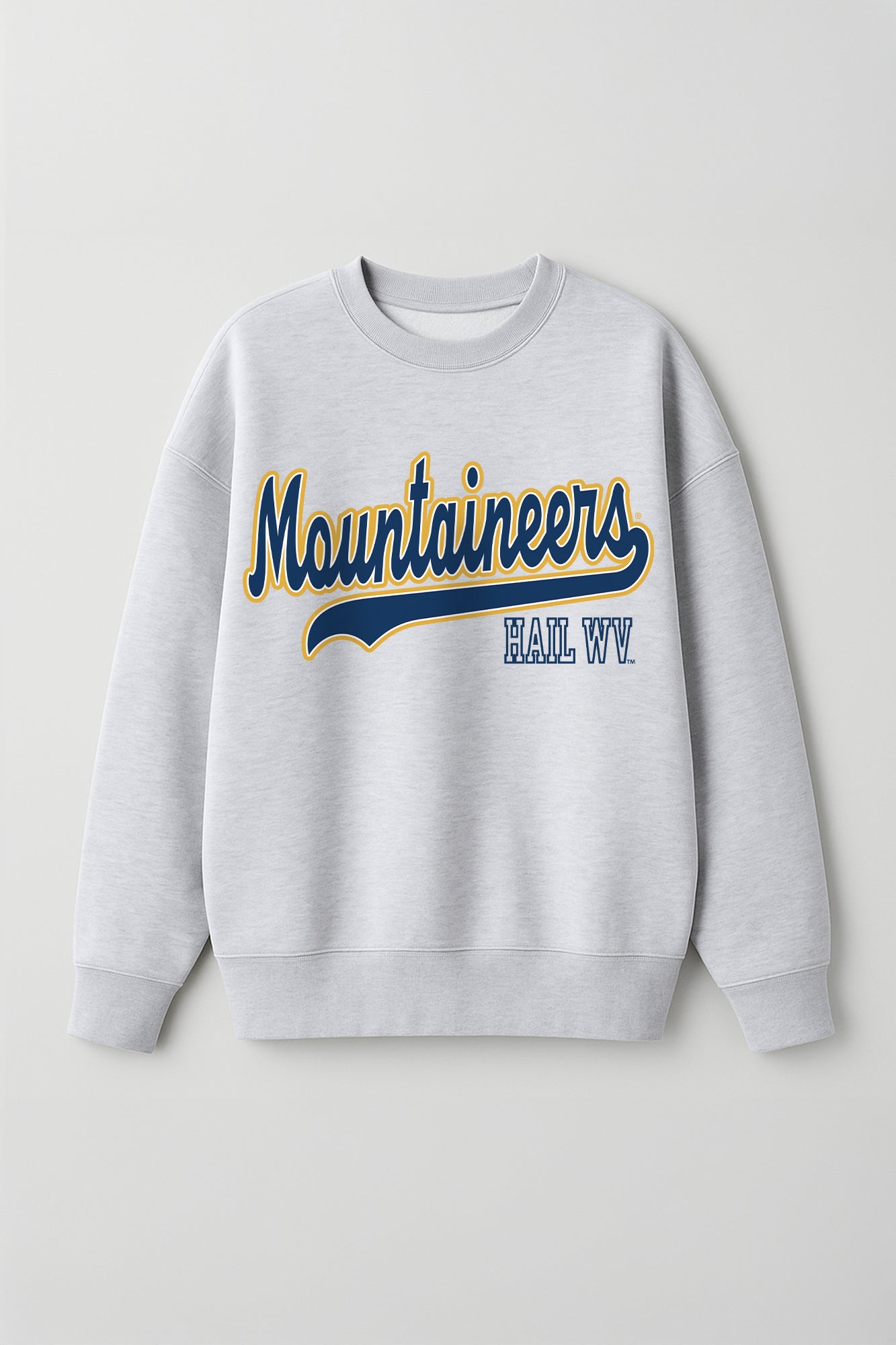 WEST VIRGINIA MOUNTAINEERS CLASSIC WIN PREMIUM FLEECE CREWNECK PULLOVER