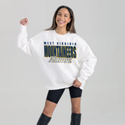 WEST VIRGINIA MOUNTAINEERS ALUMNI ERA PREMIUM DROP SHOULDER FLEECE CREWNECK PULLOVER