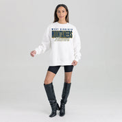 WEST VIRGINIA MOUNTAINEERS ALUMNI ERA PREMIUM DROP SHOULDER FLEECE CREWNECK PULLOVER