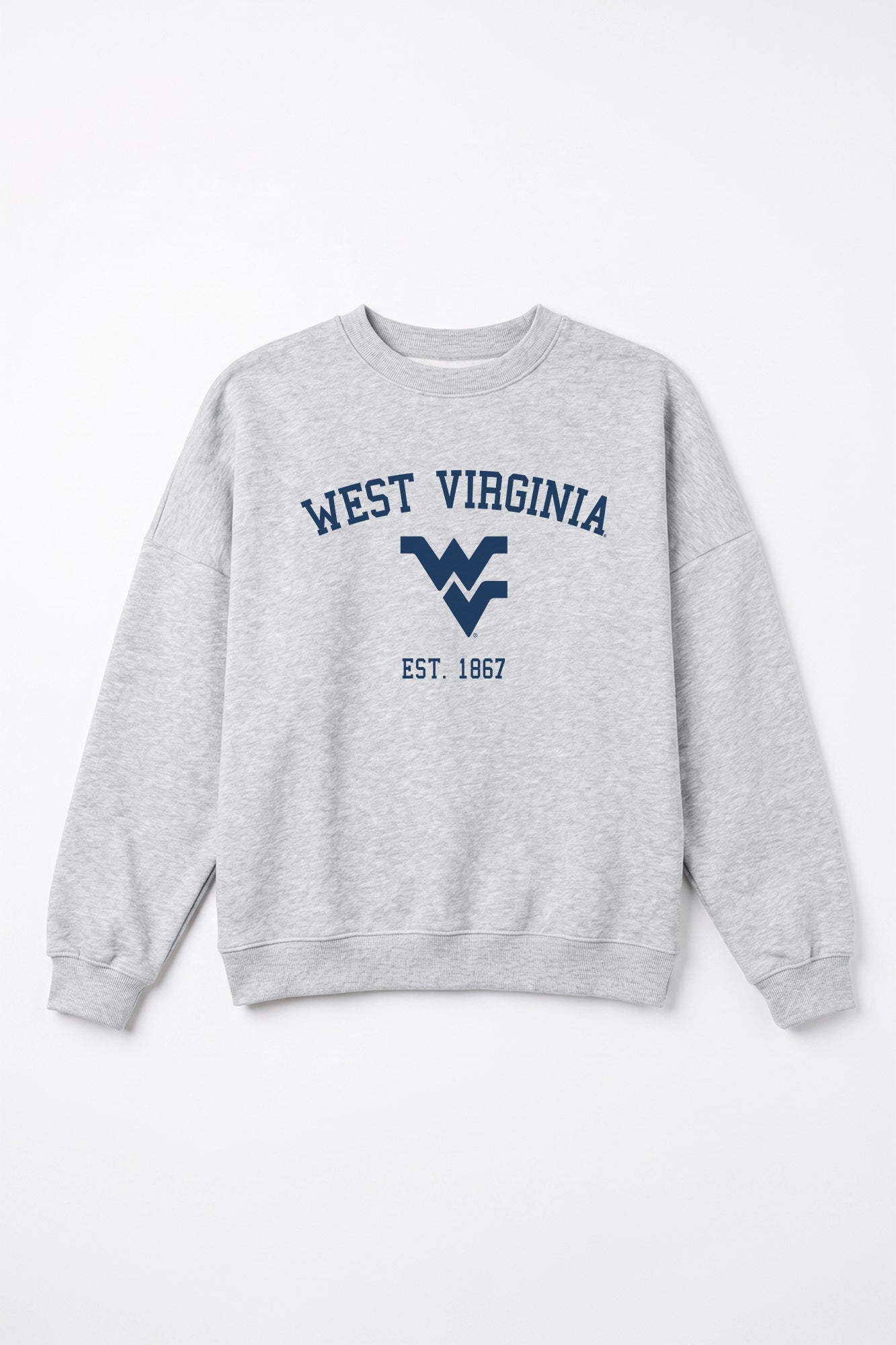WEST VIRGINIA MOUNTAINEERS CAMPUS ENERGY PREMIUM FLEECE CREWNECK PULLOVER
