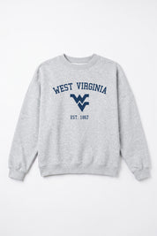 WEST VIRGINIA MOUNTAINEERS CAMPUS ENERGY PREMIUM FLEECE CREWNECK PULLOVER