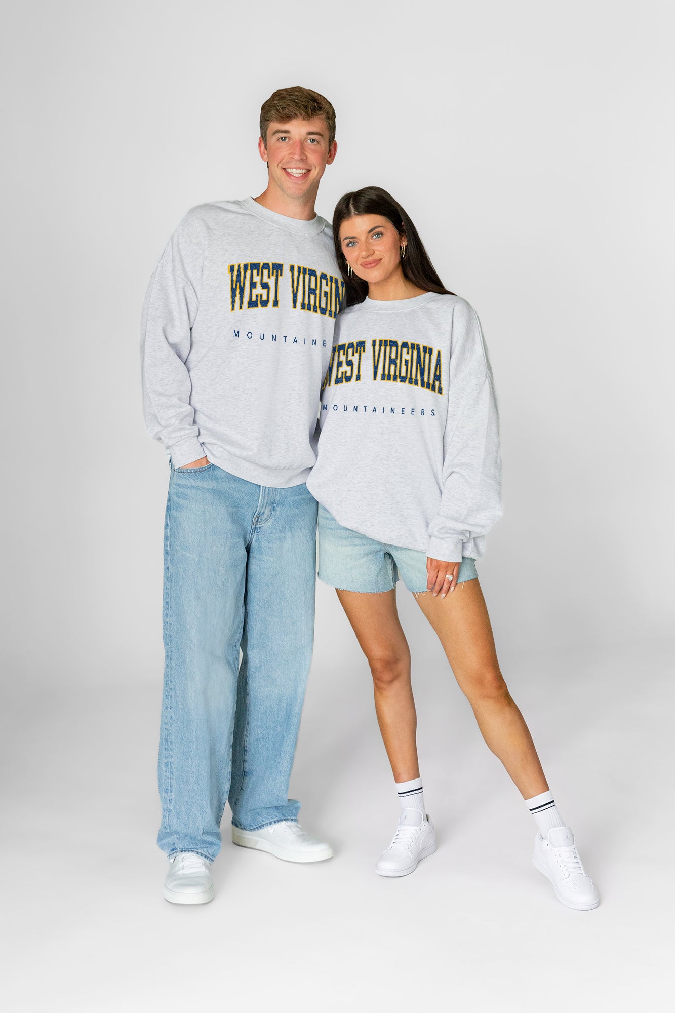 WEST VIRGINIA MOUNTAINEERS NEXT MOVE PREMIUM FLEECE UNISEX CREWNECK PULLOVER