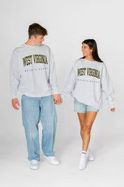 WEST VIRGINIA MOUNTAINEERS NEXT MOVE PREMIUM FLEECE UNISEX CREWNECK PULLOVER
