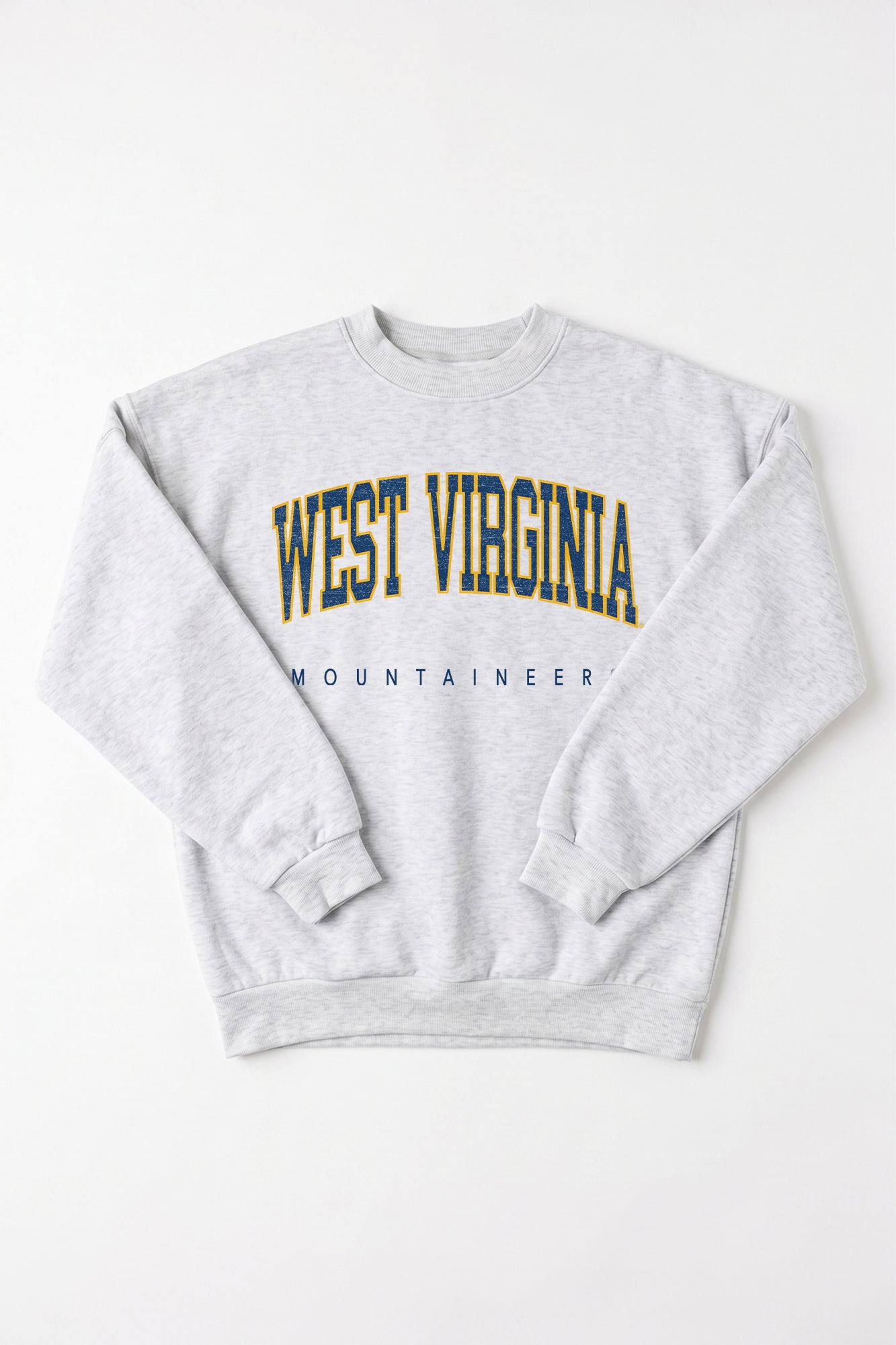 WEST VIRGINIA MOUNTAINEERS NEXT MOVE PREMIUM FLEECE UNISEX CREWNECK PULLOVER