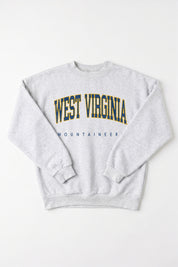 WEST VIRGINIA MOUNTAINEERS NEXT MOVE PREMIUM FLEECE UNISEX CREWNECK PULLOVER
