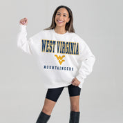 WEST VIRGINIA MOUNTAINEERS Freestyle Fleece Drop-Shoulder Pullover