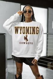 WYOMING COWBOYS FREESTYLE PREMIUM FLEECE CREWNECK PULLOVER