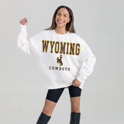 WYOMING COWBOYS FREESTYLE PREMIUM FLEECE CREWNECK PULLOVER