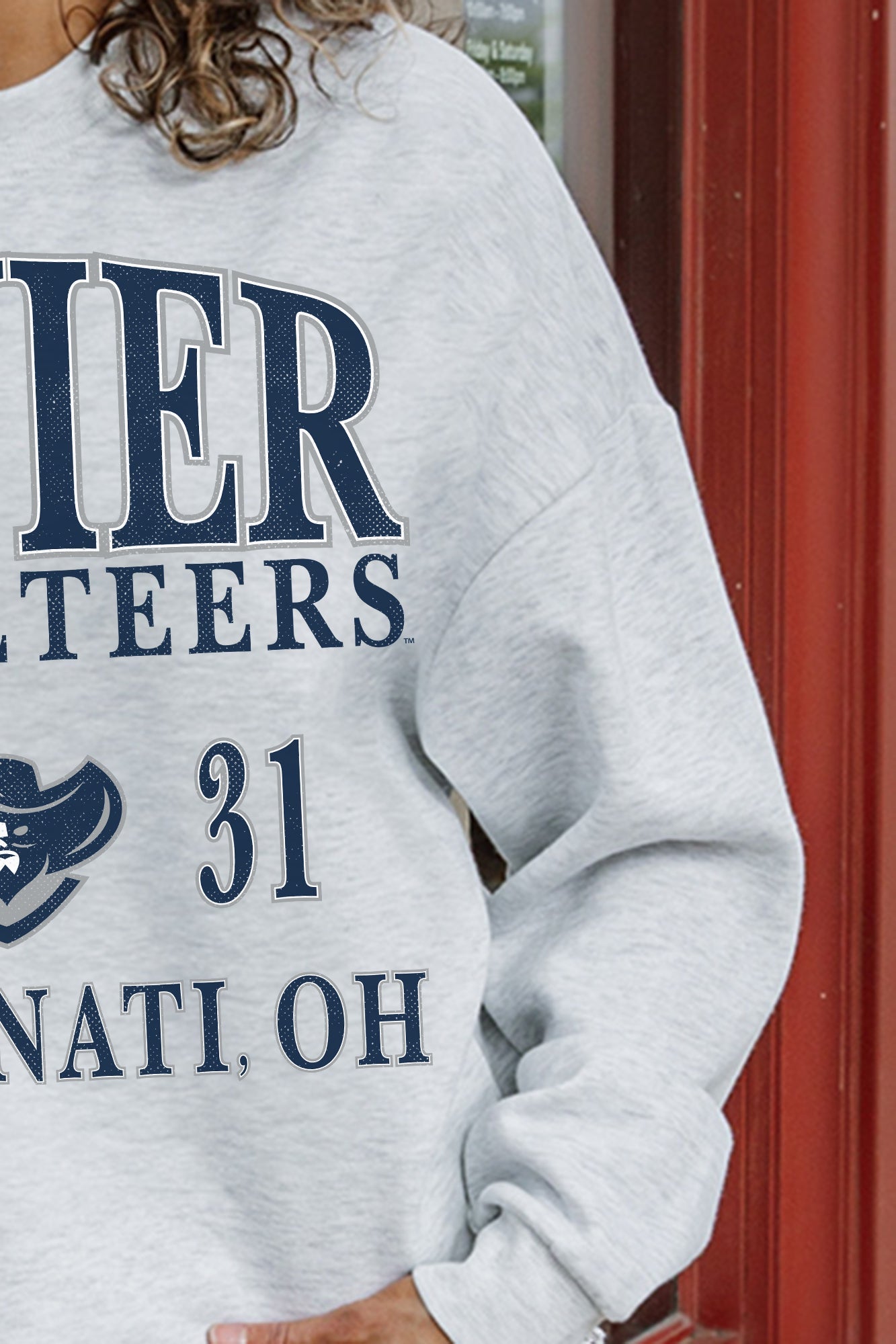 XAVIER MUSKETEERS ALLEGIANCE PREMIUM FLEECE DROP SHOULDER CREWNECK PULLOVER