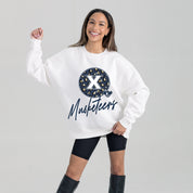 XAVIER MUSKETEERS WILD BREAKTHROUGH PREMIUM FLEECE CREWNECK PULLOVER