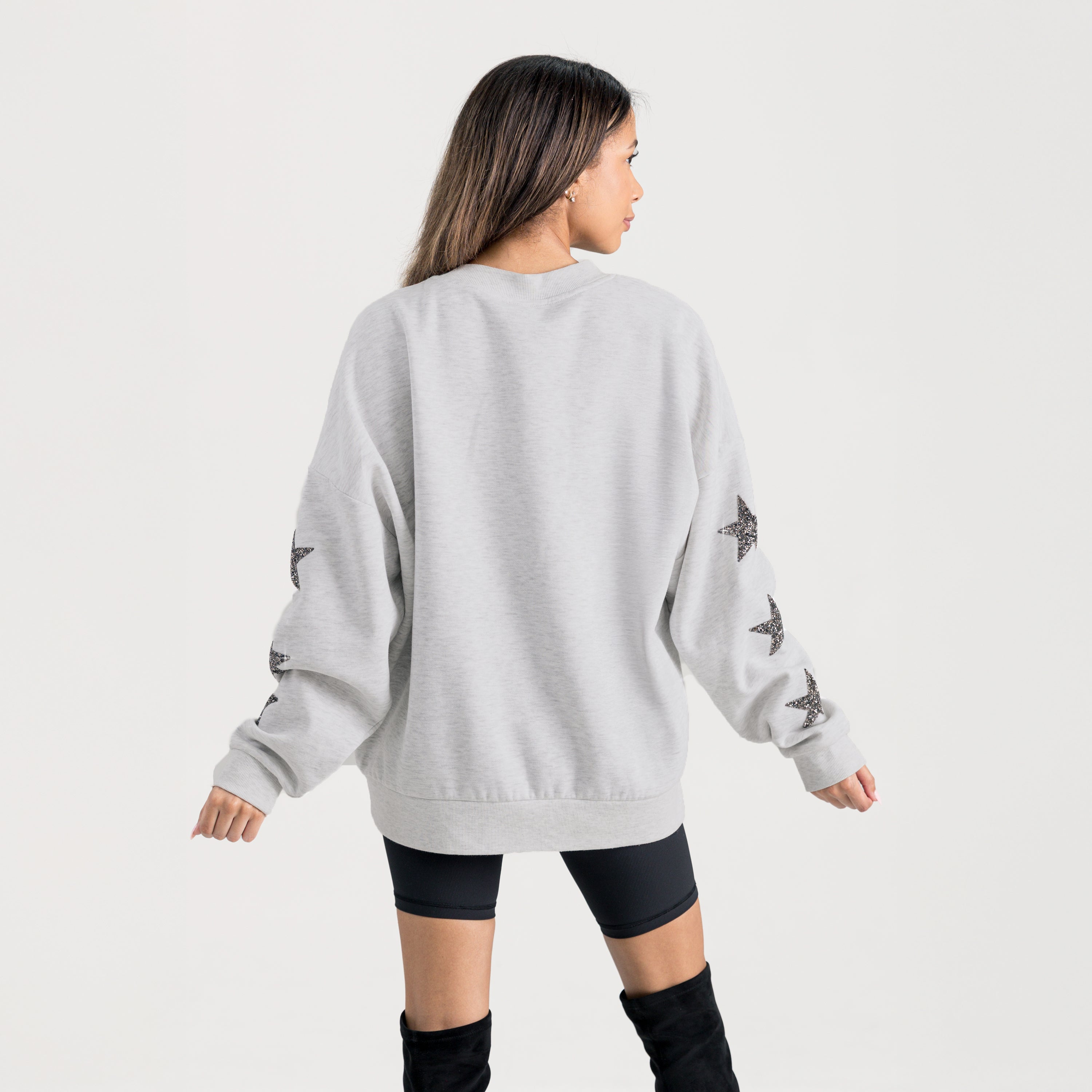 AIR FORCE FALCONS RESILIENCE STAR EMBELLISHED CREW SWEATSHIRT