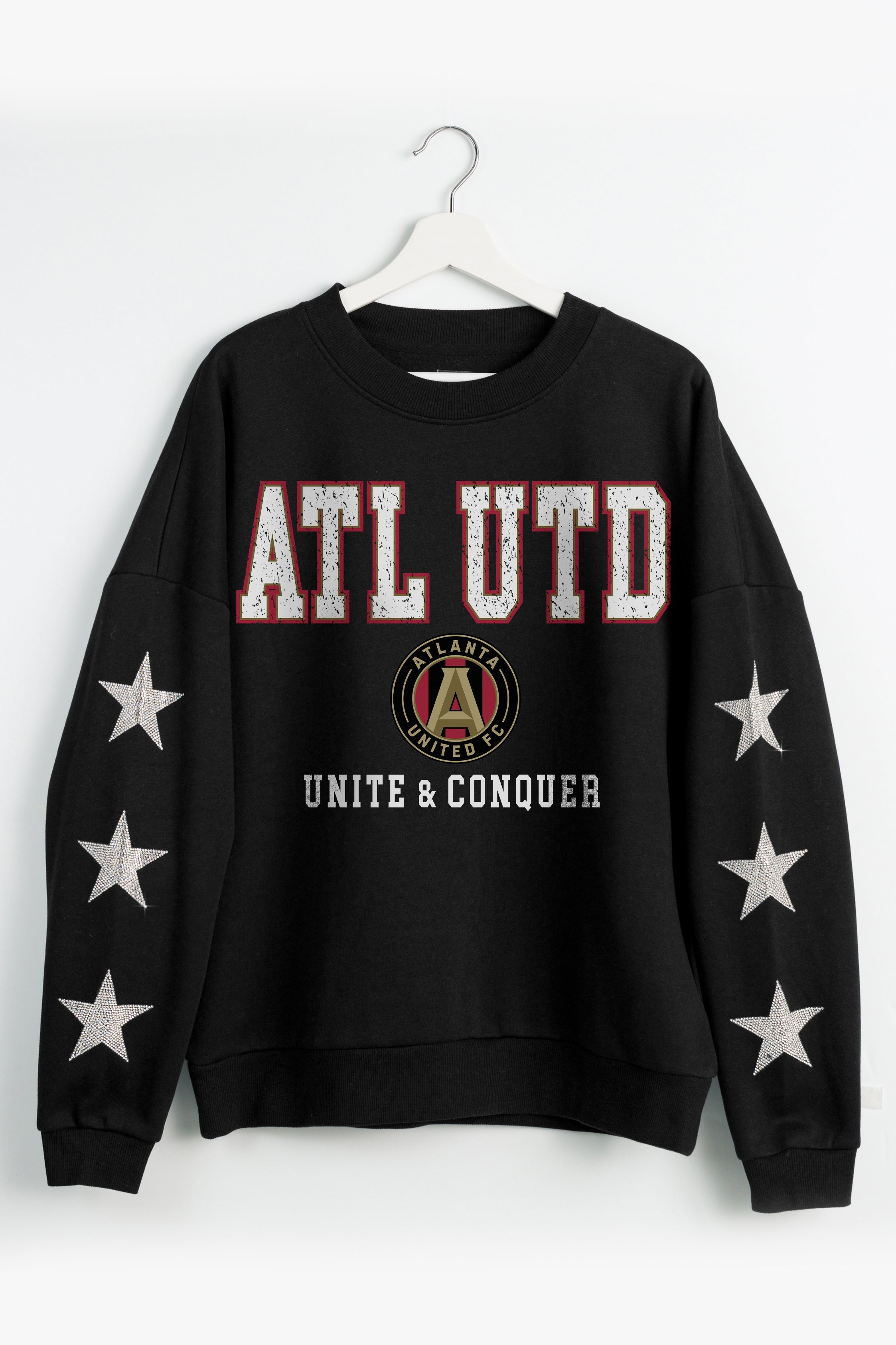 ATLANTA UNITED FC VELOCITY STAR EMBELLISHED CREW SWEATSHIRT