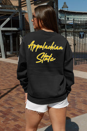 APPALACHIAN STATE MOUNTAINEERS DEDICATION EMBELLISHED STAR SLEEVE CREWNECK PULLOVER