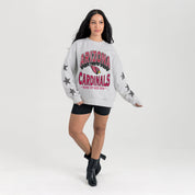 ARIZONA CARDINALS RESILIENCE STAR EMBELLISHED CREW SWEATSHIRT