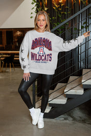 ARIZONA WILDCATS RESILIENCE STAR EMBELLISHED CREW SWEATSHIRT