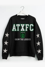 AUSTIN FC VELOCITY STAR EMBELLISHED CREW SWEATSHIRT