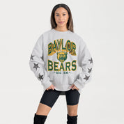 BAYLOR BEARS RESILIENCE STAR EMBELLISHED CREW SWEATSHIRT