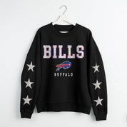 BUFFALO BILLS VELOCITY STAR EMBELLISHED CREW SWEATSHIRT