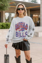 BUFFALO BILLS RESILIENCE STAR EMBELLISHED CREW SWEATSHIRT